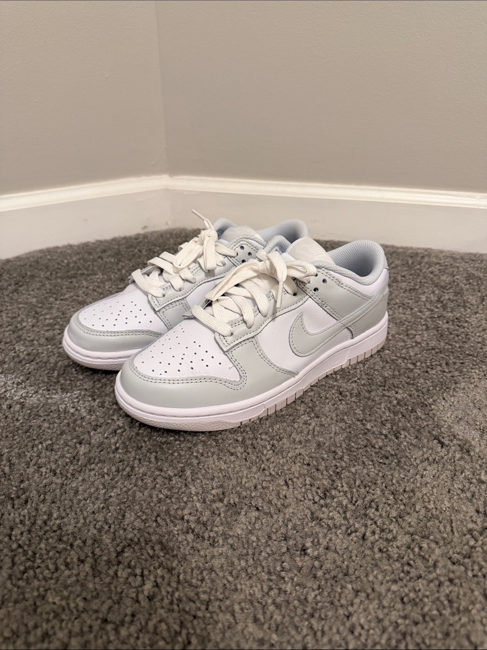 Nike Low Top Sneakers in White and Light Gray